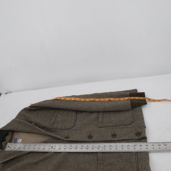 J crew cardigan Mens medium Vintage fleece shawl collar button up cotton blend - Picture 9 of 10